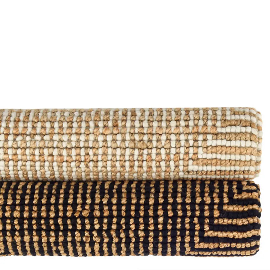 Kelan Ivory Handwoven Jute and Wool Rug - Home Smith