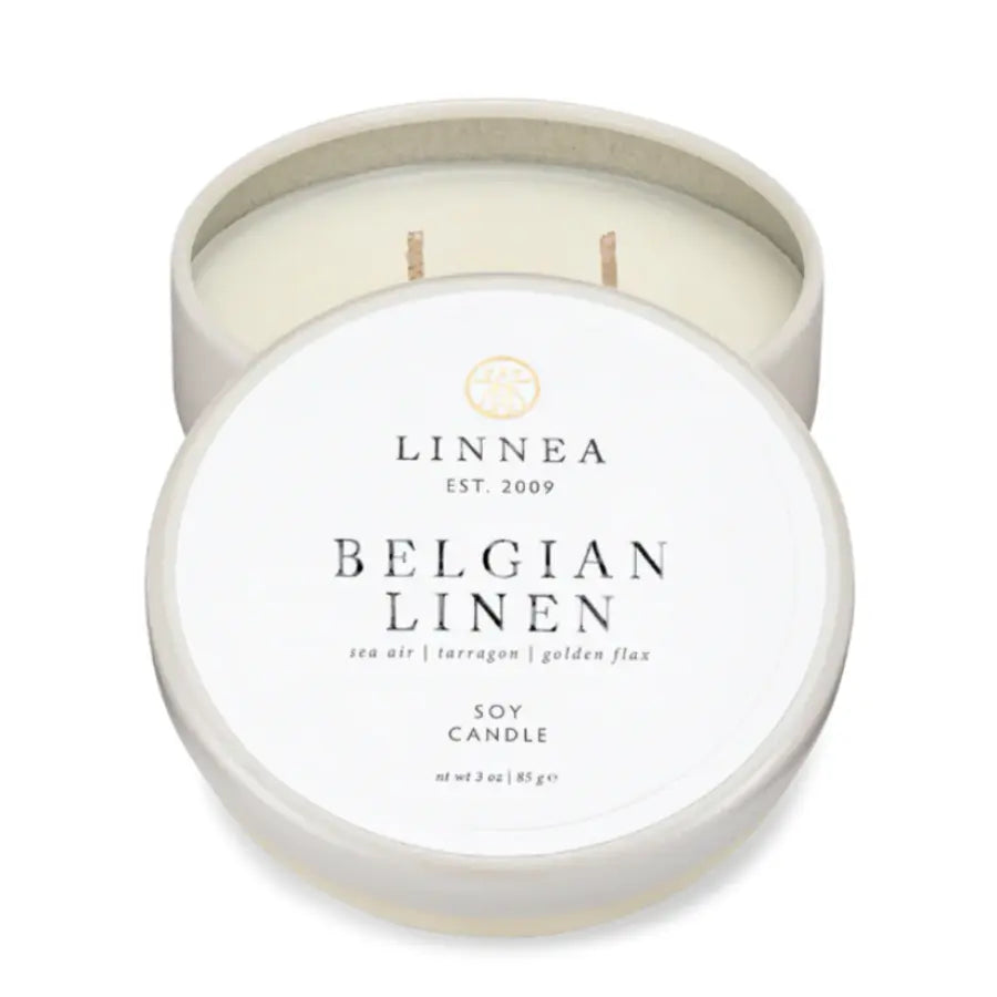 Home Smith LINNEA Petite Scented Candle in Belgian Linen LINNEA Candles - Scented