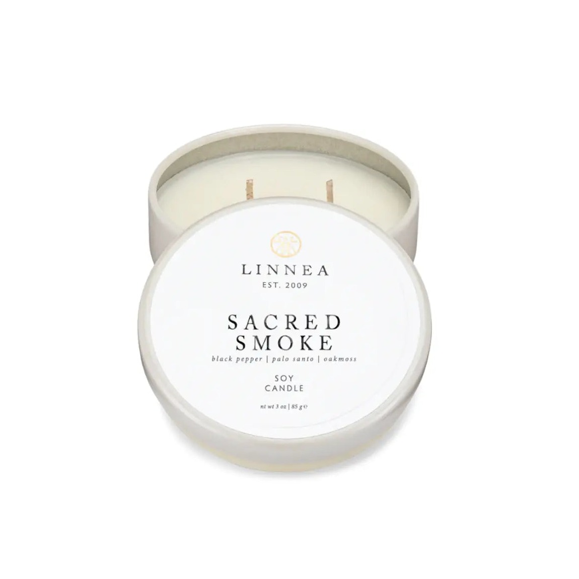 Home Smith LINNEA Petite Scented Candle in Sacred Smoke LINNEA Candles - Scented