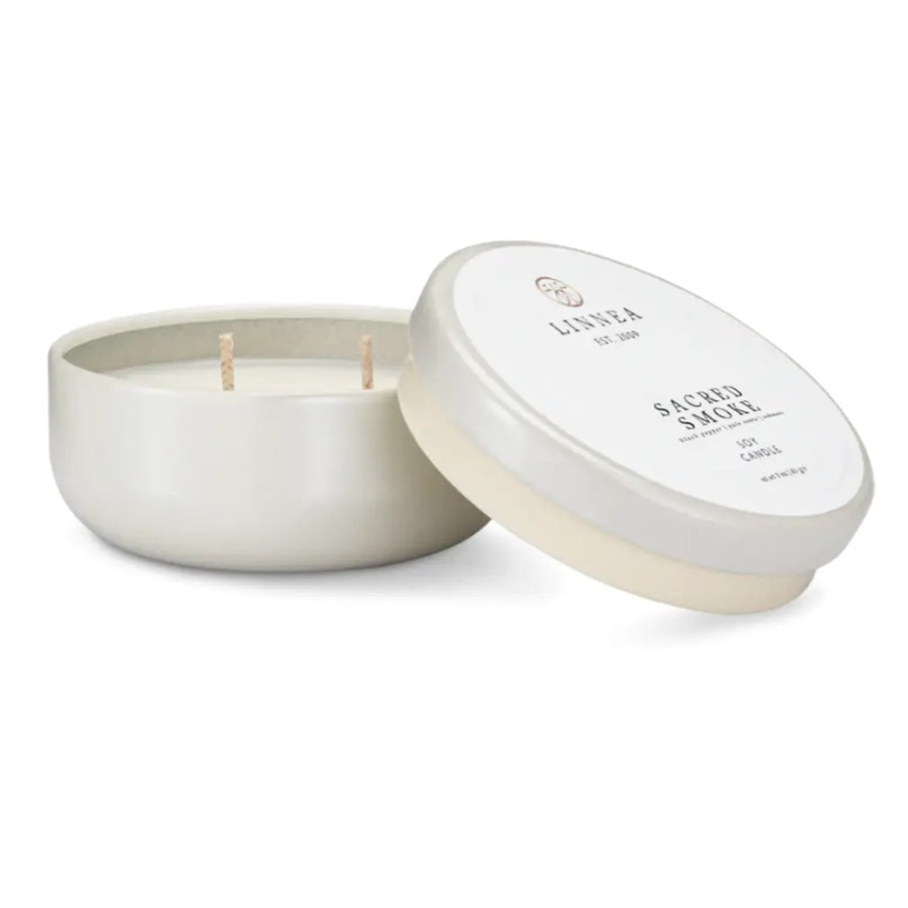 Home Smith LINNEA Petite Scented Candle in Sacred Smoke LINNEA Candles - Scented