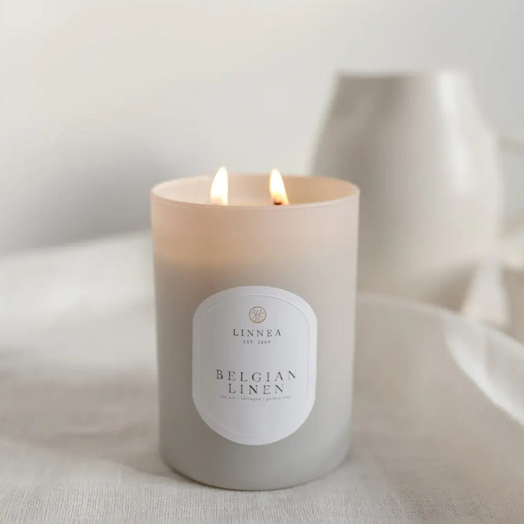 Home Smith LINNEA Scented Candle in Belgian Linen LINNEA Candles - Scented