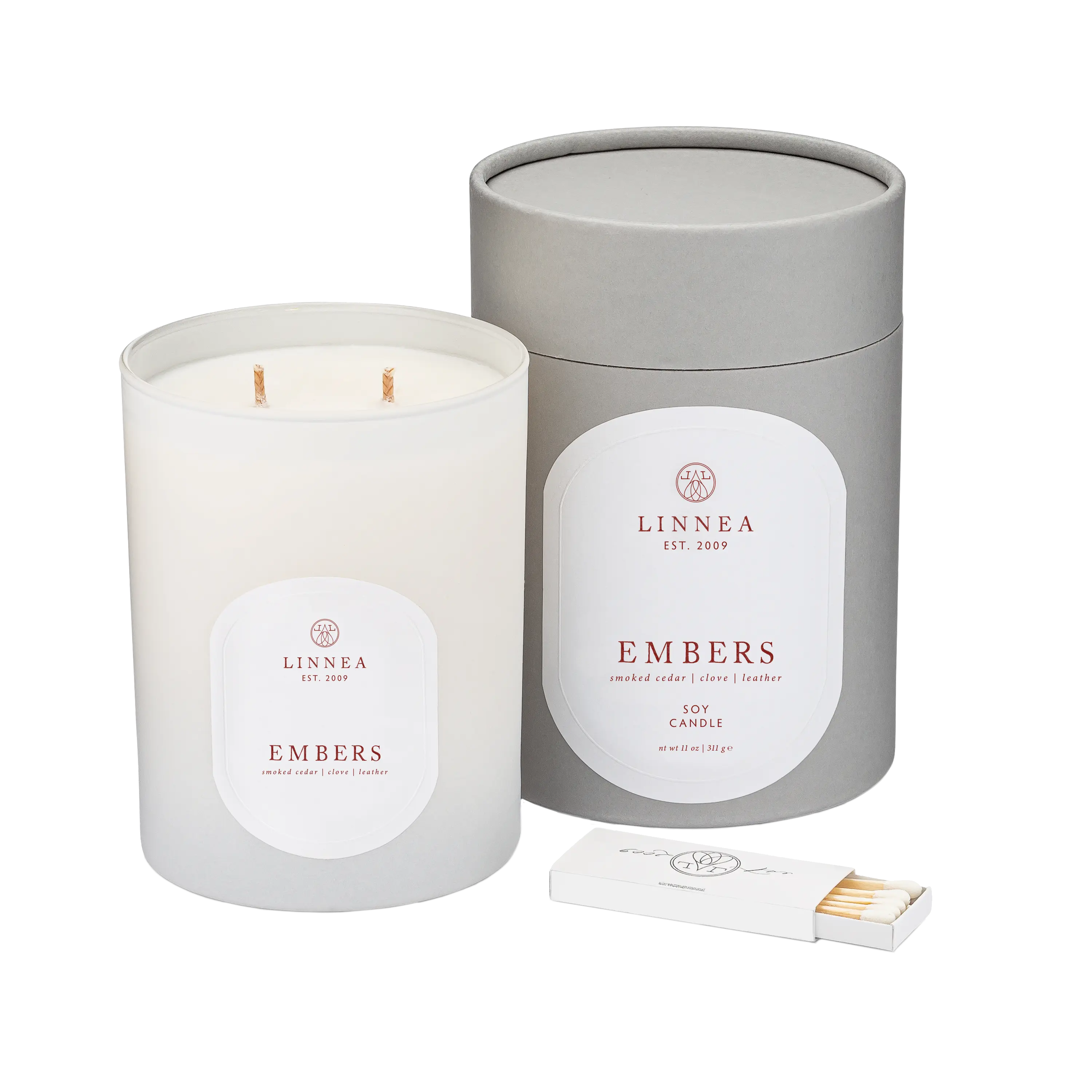 Home Smith LINNEA Scented Candle in Embers LINNEA Holiday Candles & Scents