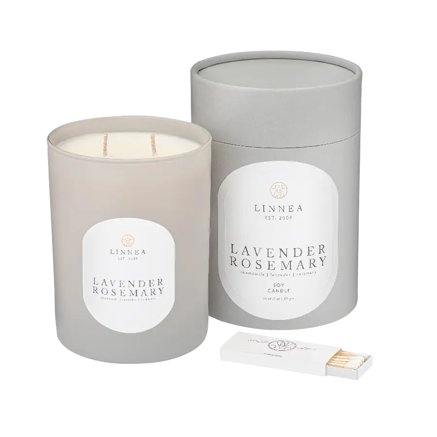 LINNEA Scented Candle in Lavender Rosemary - Home Smith