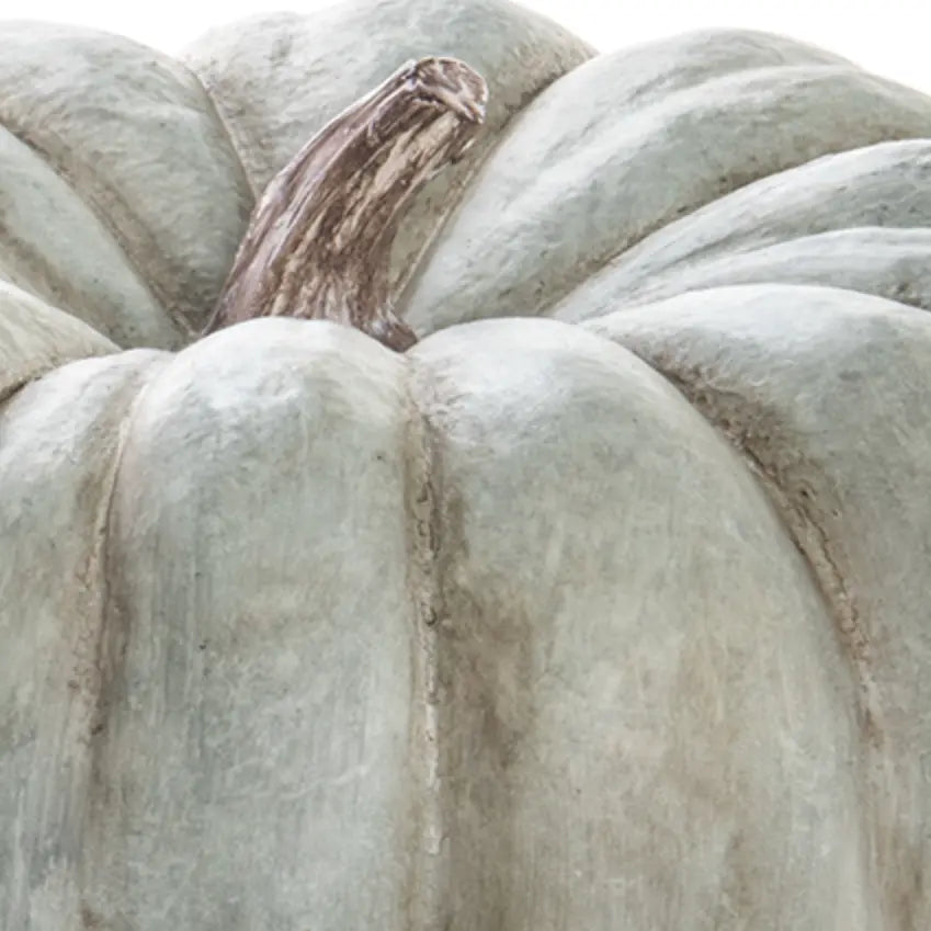 Home Smith Large Heirloom Pumpkin in Cream Green Allstate Floral Seasonal Decor - Fall