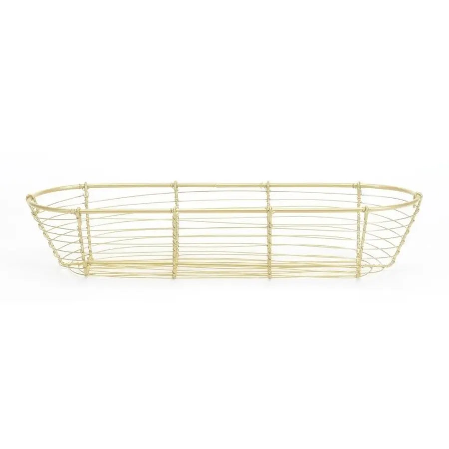 Long Oval Gold Wire Baskets Home Smith