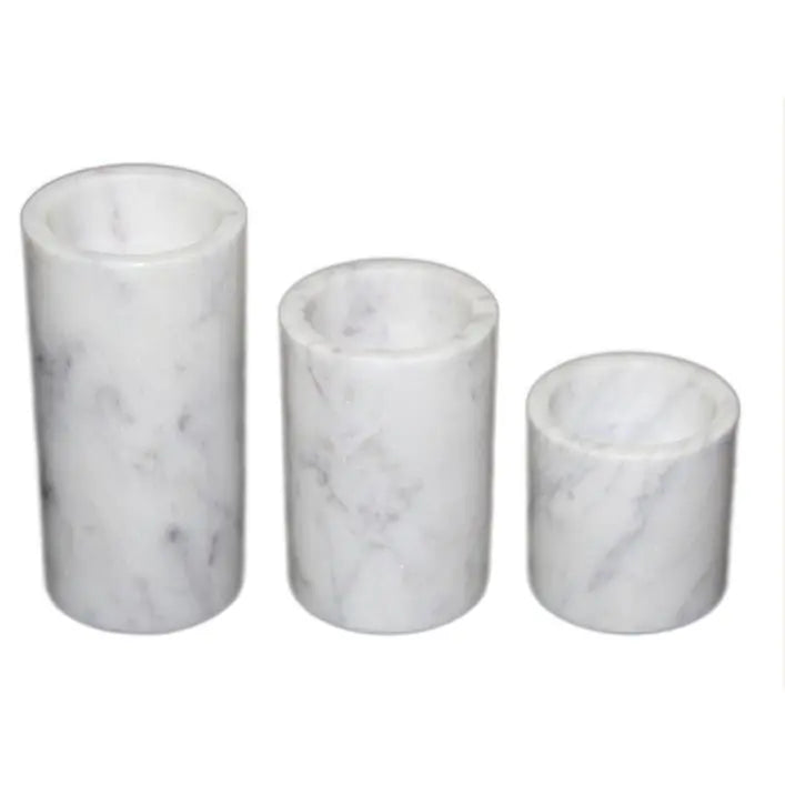 Marble Tea Light Holders - Set of 3 - Home Smith