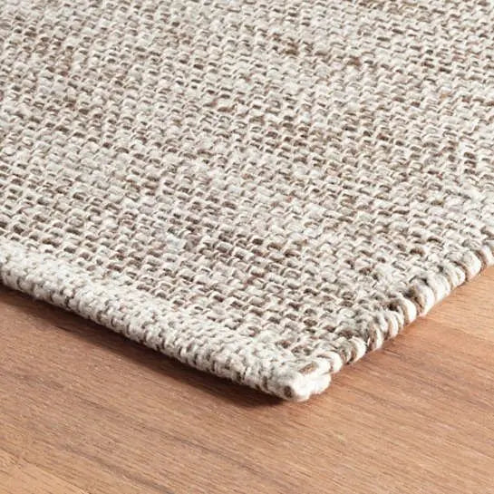Marled Brown Woven Cotton Rug - Home Smith