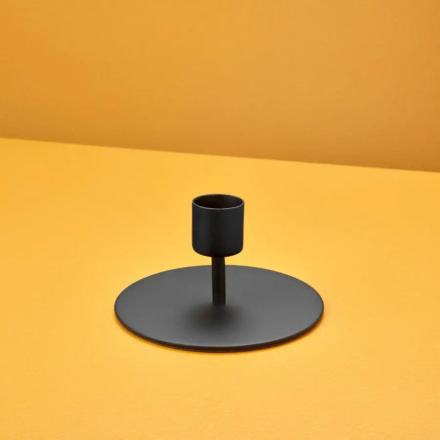 Matte Black Taper Candle Holders - Home Smith