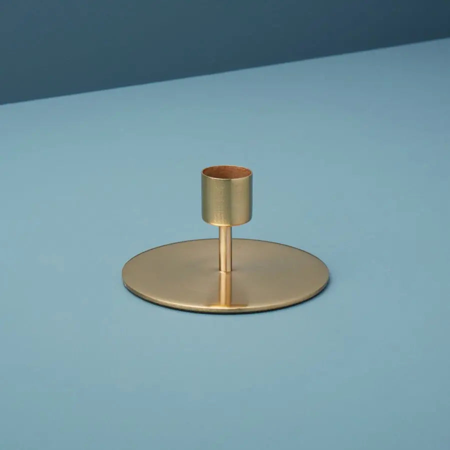 Matte Gold Taper Candle Holders - Home Smith