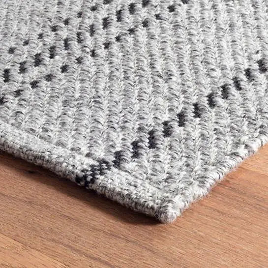 Melange Stripe Black and Grey Indoor/Outdoor Rug - Home Smith