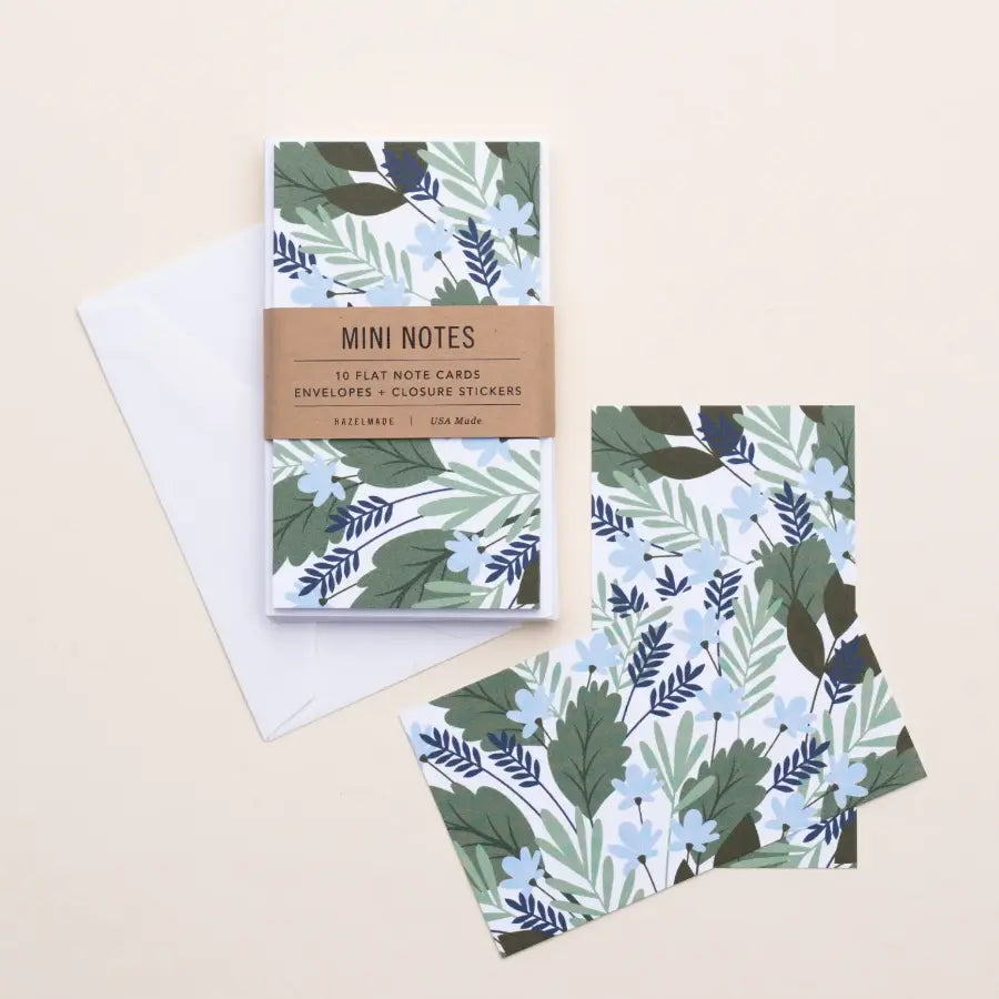 Mini Note Set - Blue Bouquet - Home Smith
