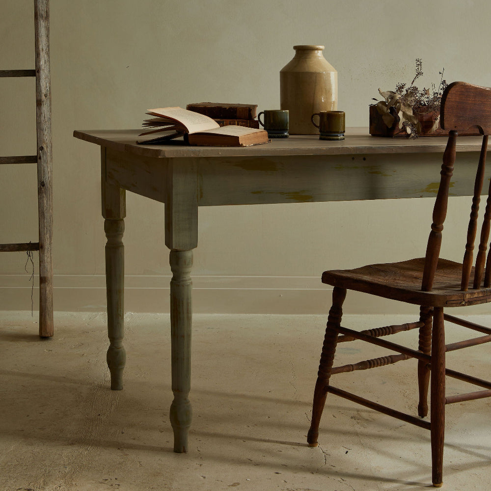 Alchemy Limestone and Chalk Furniture Paint by Fusion in Moss at Home Smith 