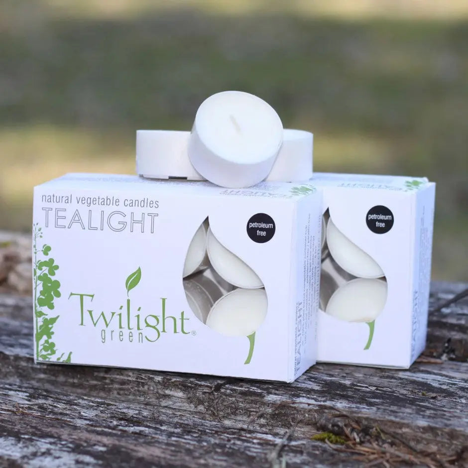 Natural Tealights with Compostable Cup (Box of 12) - Home Smith