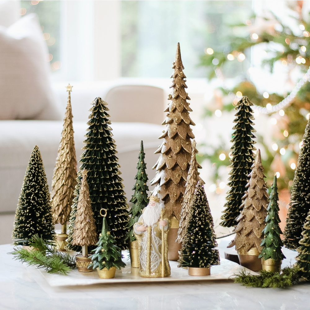 Neo Holly Topiary Tree with Star in Gold at Home Smith