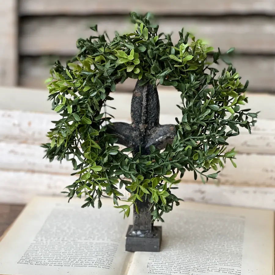 New England 8" Boxwood Mini Wreath | Candle Ring - Home Smith