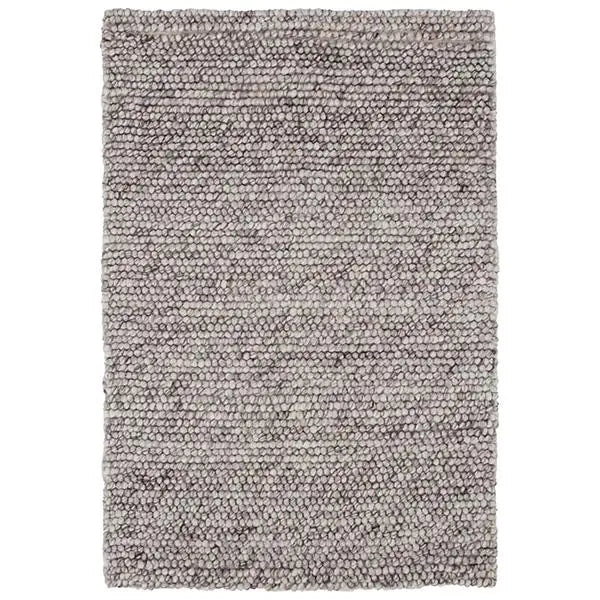 Niels Grey Woven Wool/Viscose Rug - Home Smith