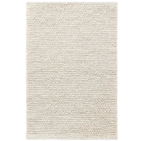Niels Ivory Woven Wool/Viscose Rug - Home Smith