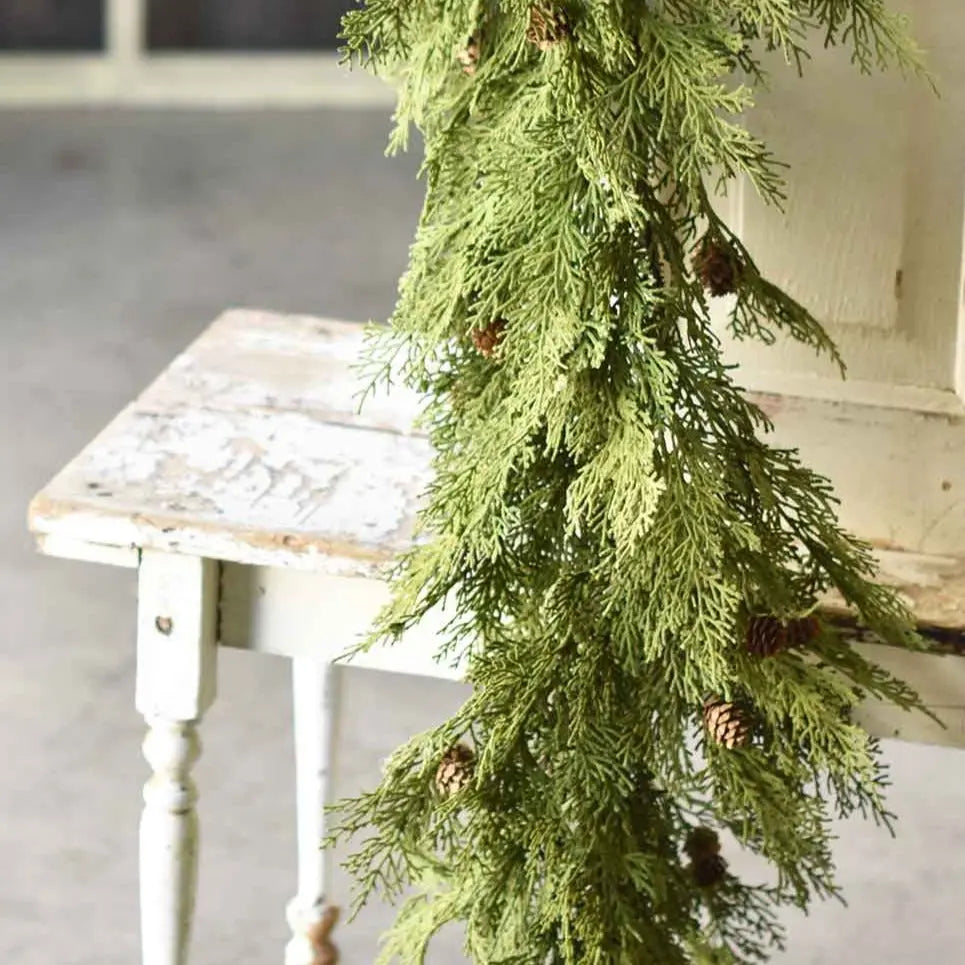 Home Smith North Rim Hemlock Garland Lancaster Home Holiday Garlands, Hangings & Swags
