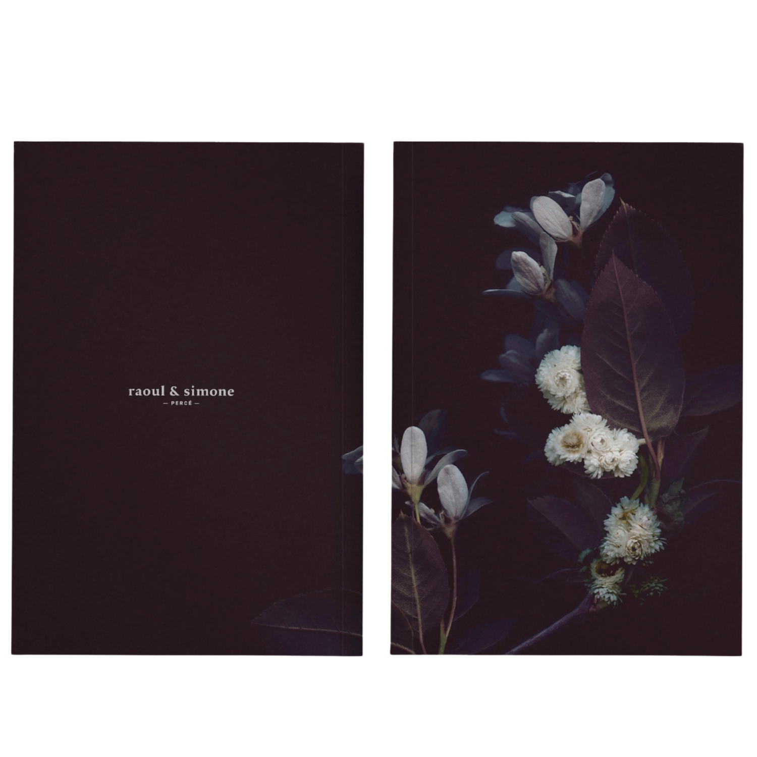 Front and Back Cover of Nocturne Bouquet Notebook at Home Smith