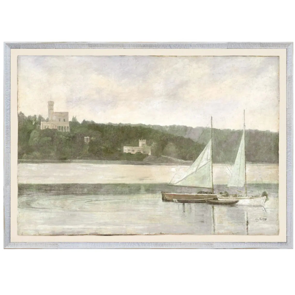 On the Lake 1879 Framed Art Print from Collection 08 - Home Smith