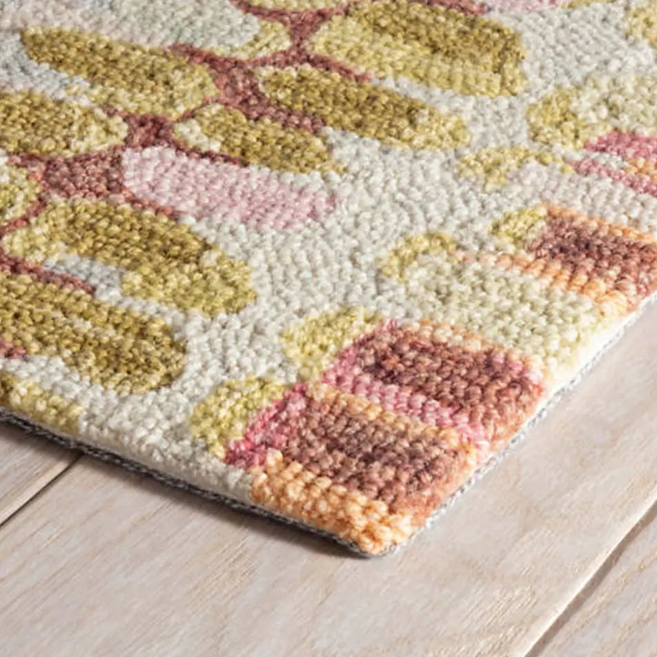 Paint Chip Pastel Micro Hooked Wool Rug - Home Smith
