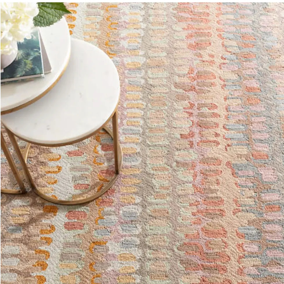 Paint Chip Stone Micro Hooked Wool Rug - Home Smith