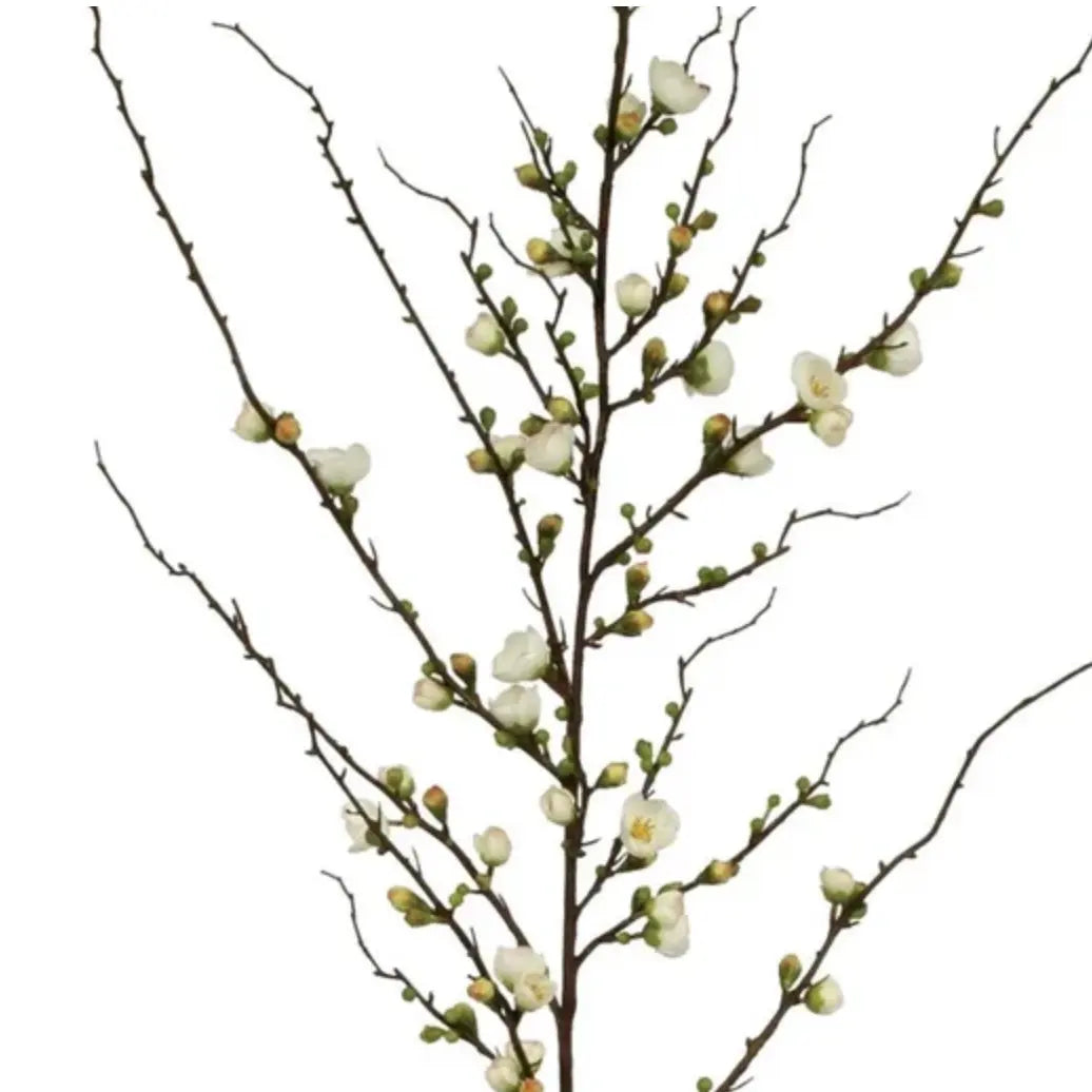 Peach Blossom Branches 59.5" in Bridal White - Home Smith