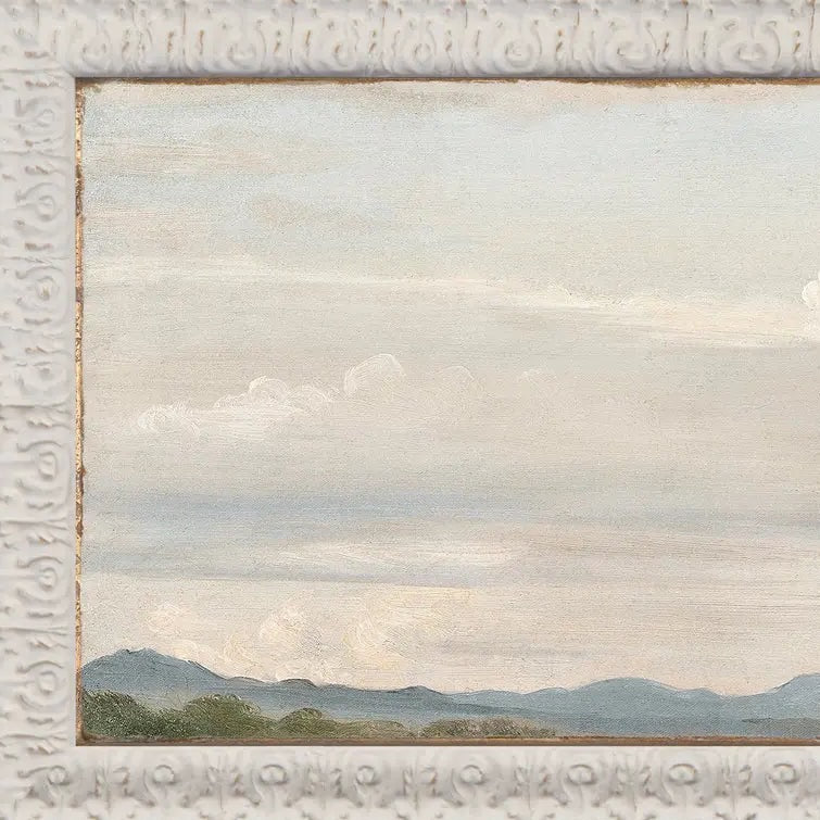 Home Smith Petite Scape Cloud Study With Distant Mountains Celadon Art - In Stock