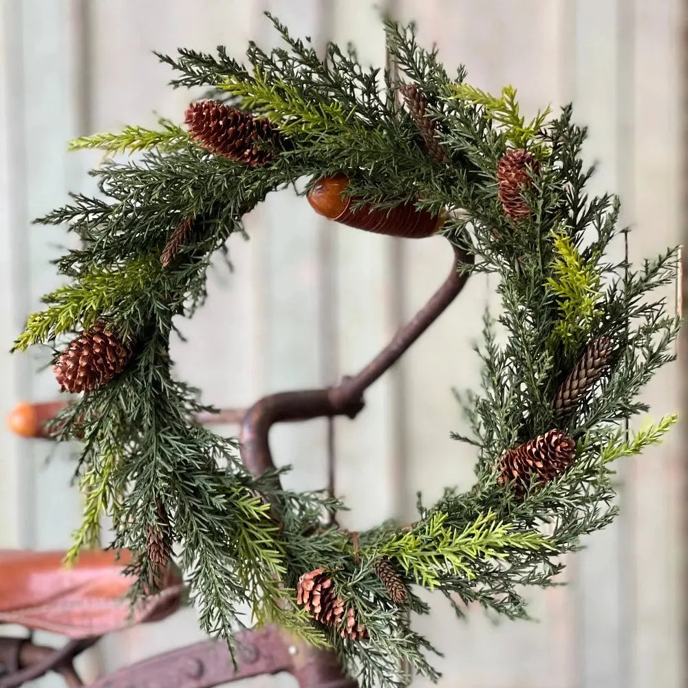 prickly pine mini wreaths candle rings Prickly Pine Mini Wreaths | Candle Rings Home Smith