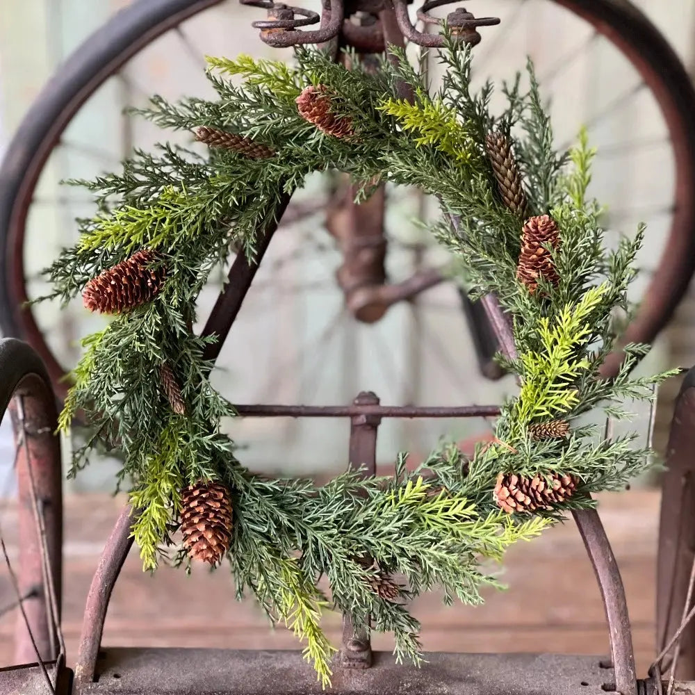 prickly pine mini wreaths candle rings Prickly Pine Mini Wreaths | Candle Rings Home Smith