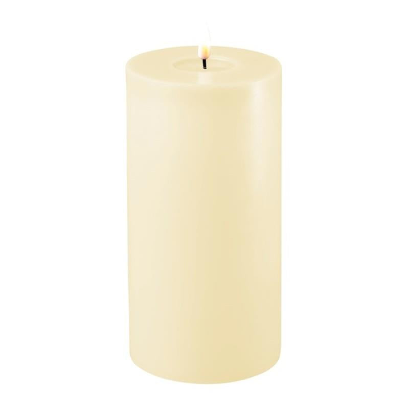 LED Pillar Candles in Cream