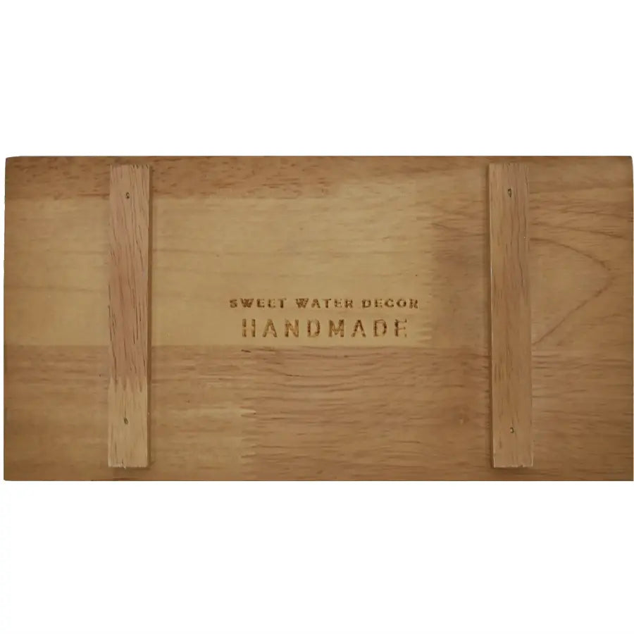 Rectangular Wood Tray in Natural - Home Smith