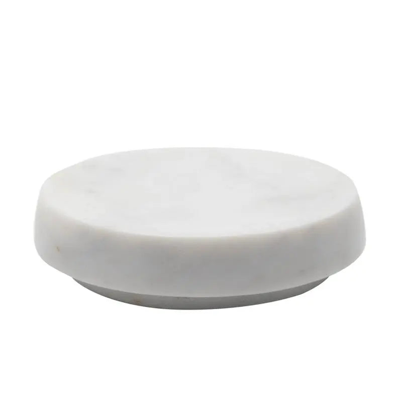 Round White Marble Soap Dish - Home Smith