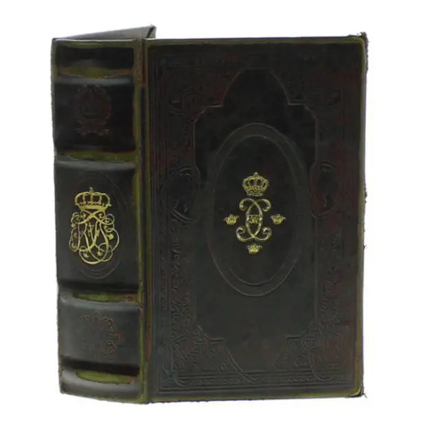 Royal Embossed Brown Book Box - Home Smith