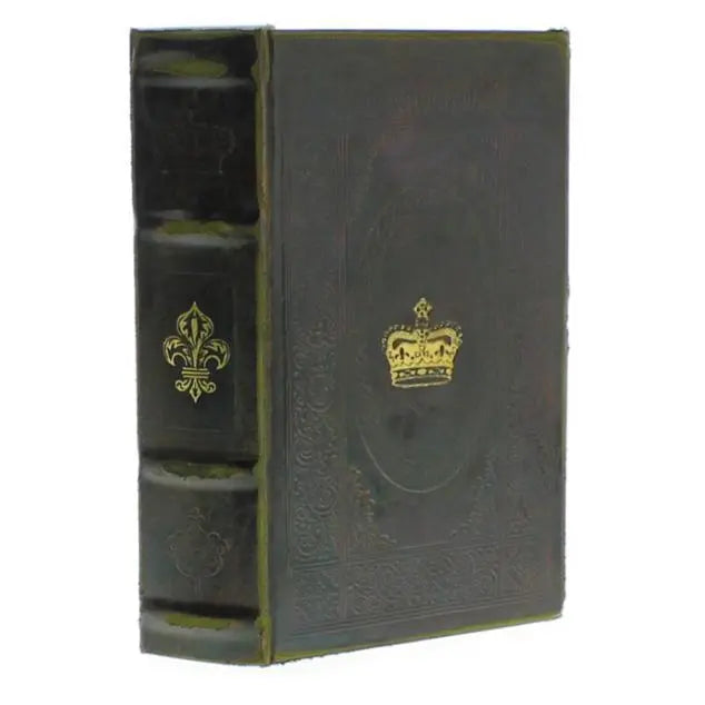 Royal Embossed Brown Book Box - Home Smith