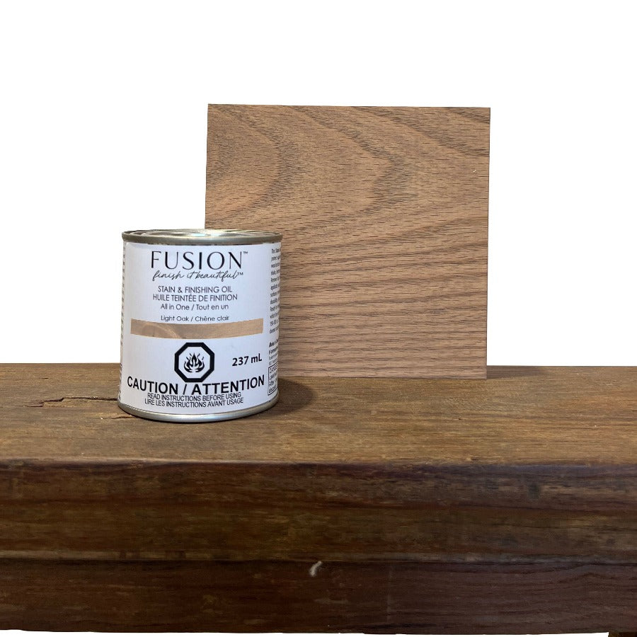 Fusion Stain and Finishing Oil in Light Oak at Home Smith