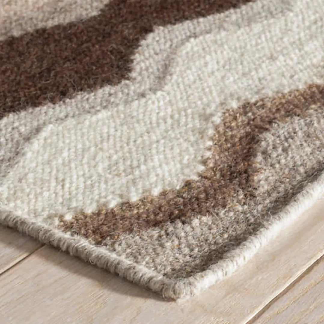 Safety Net Neutral Woven Wool Rug - Home Smith