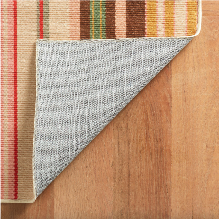 Sienna Stripe Multi Machine Washable Rug at Home Smith