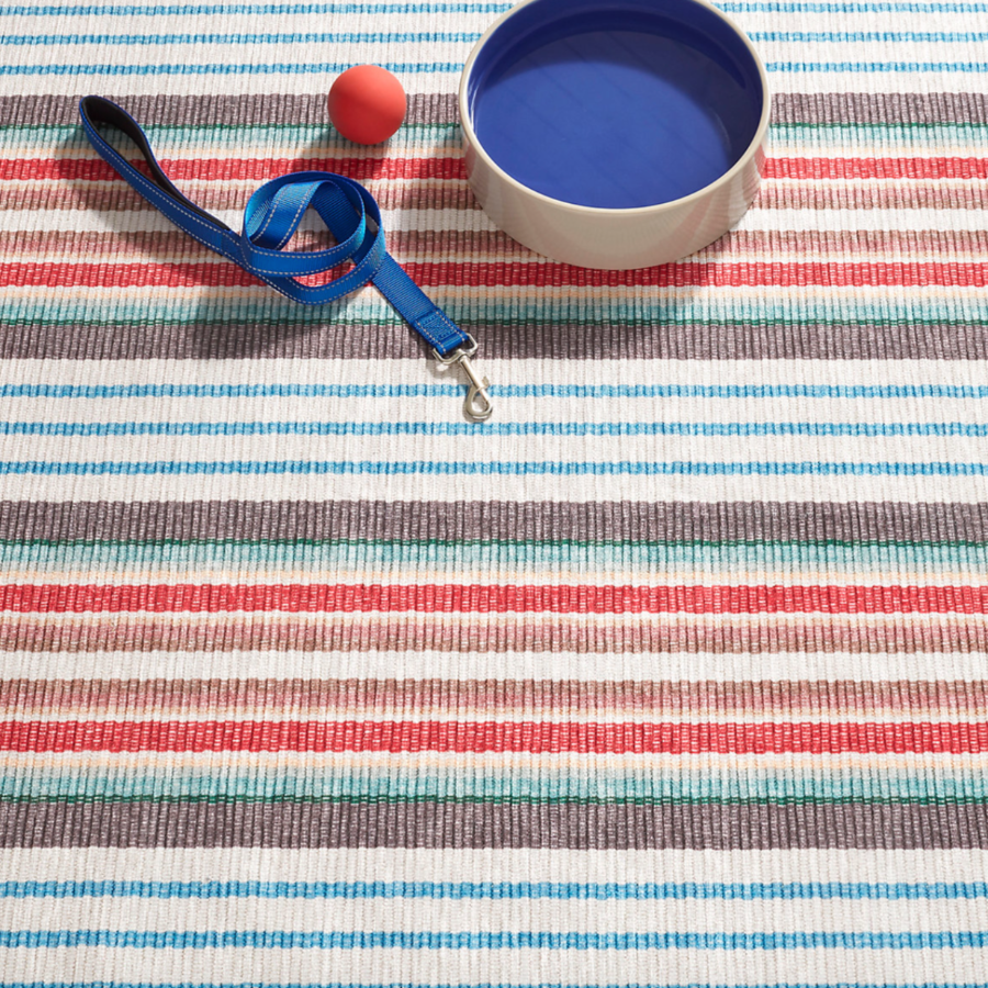 Ranch Stripe machine washable rug at Home Smith