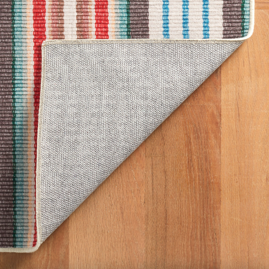 Ranch Stripe machine Washable Rug at Home Smith