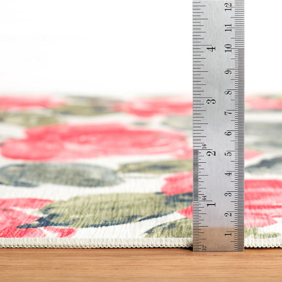 Tapis multi-lavable en machine Pretty Peonies - En stock