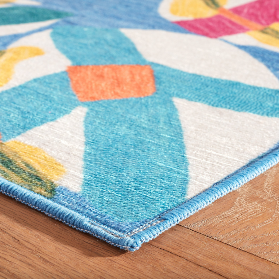 Lily Pad Spring Machine Washable Rug at Home Smith