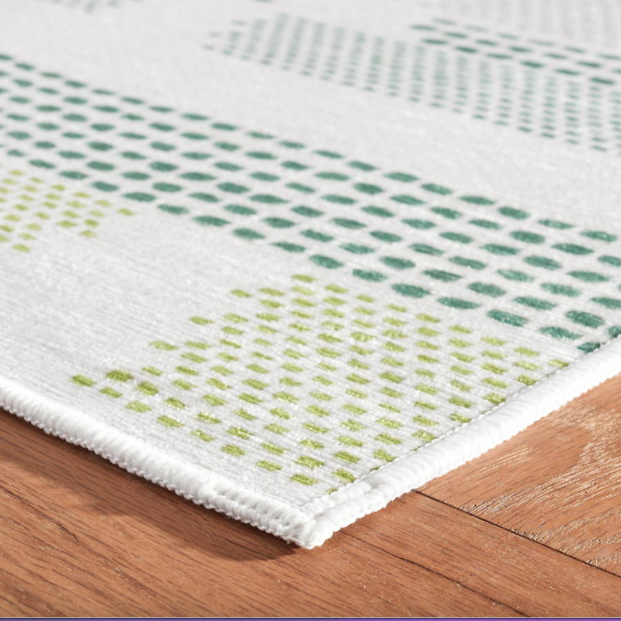 Tread Lightly Green Machine Washable Rug at Home Smith