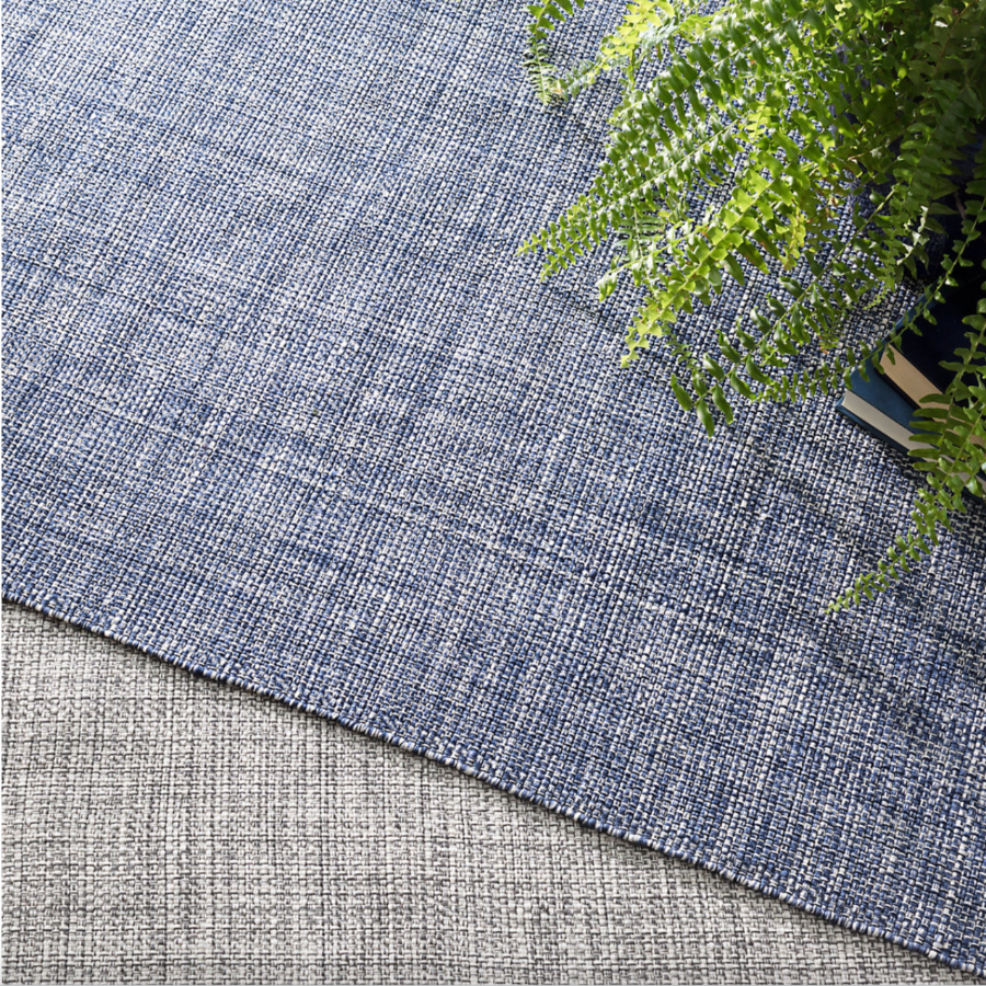 Fusion Blue Handwoven Indoor/Outdoor Dash & Albert Rugs at Home Smith