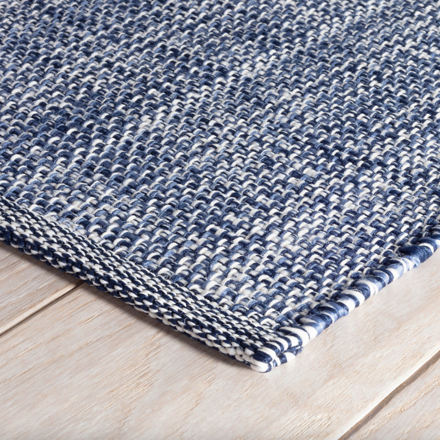 Fusion Blue Handwoven Indoor/Outdoor Dash & Albert Rugs at Home Smith