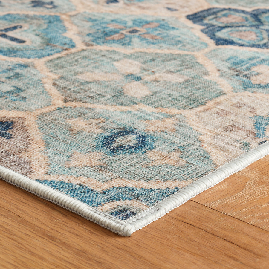 Pali Blue Washable Rug from Dash and Albert at Home Smith