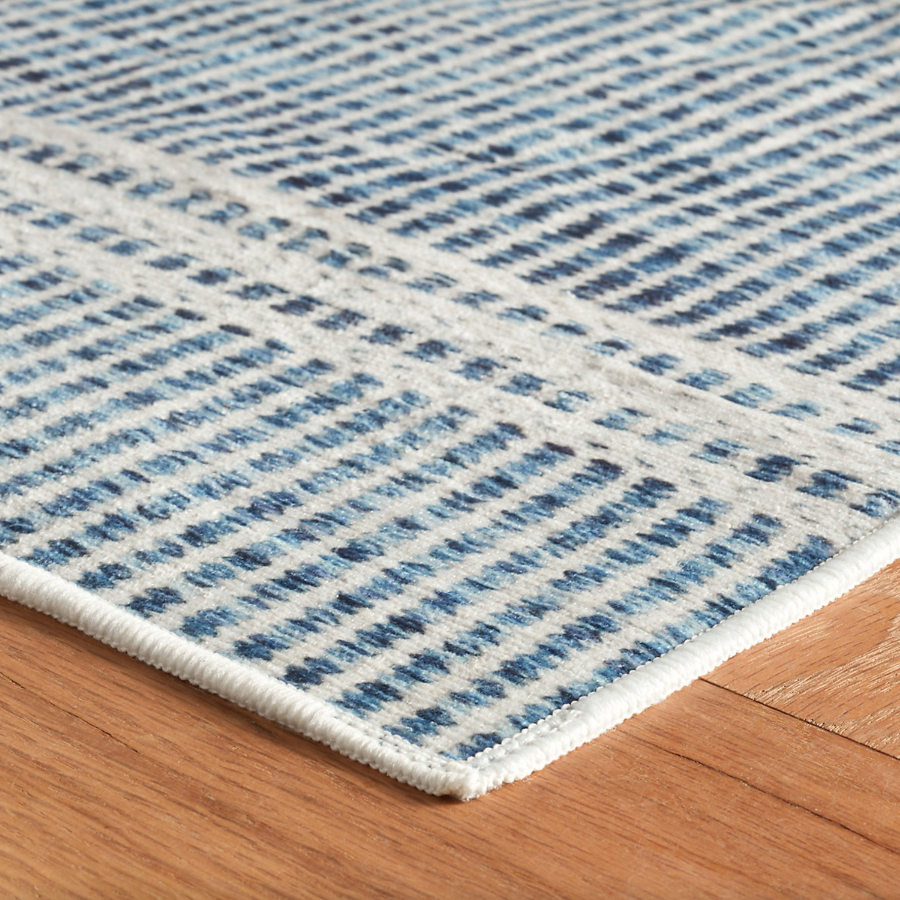 Malta Blue Machine Washable Rug from Dash and Albert at Home Smith