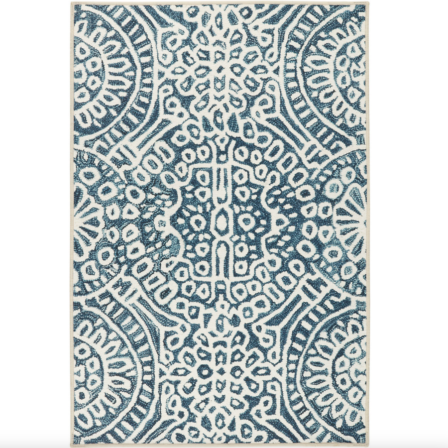 Temple Ink Washable rug from dash and albert at Home Smith