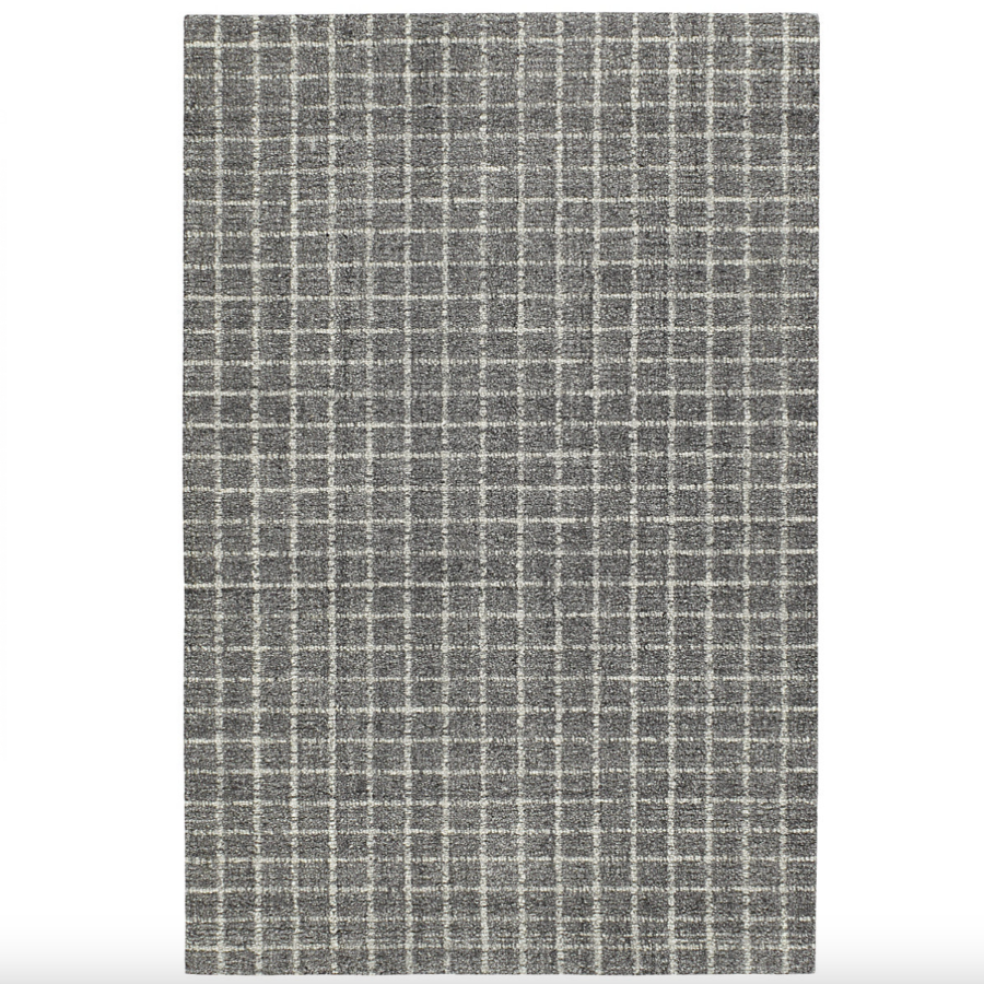 Conall Grey Hand Hooked Wool Rug at Home Smith