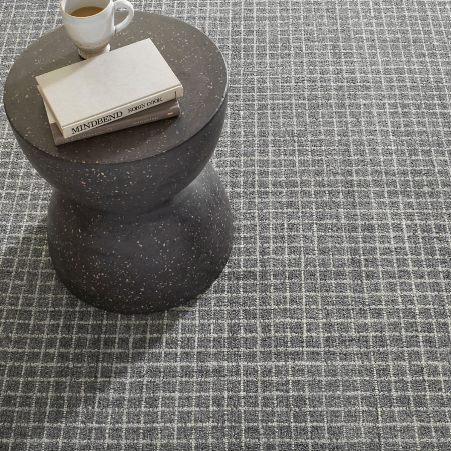 Conall Grey Hand Hooked Wool Rug at Home Smith